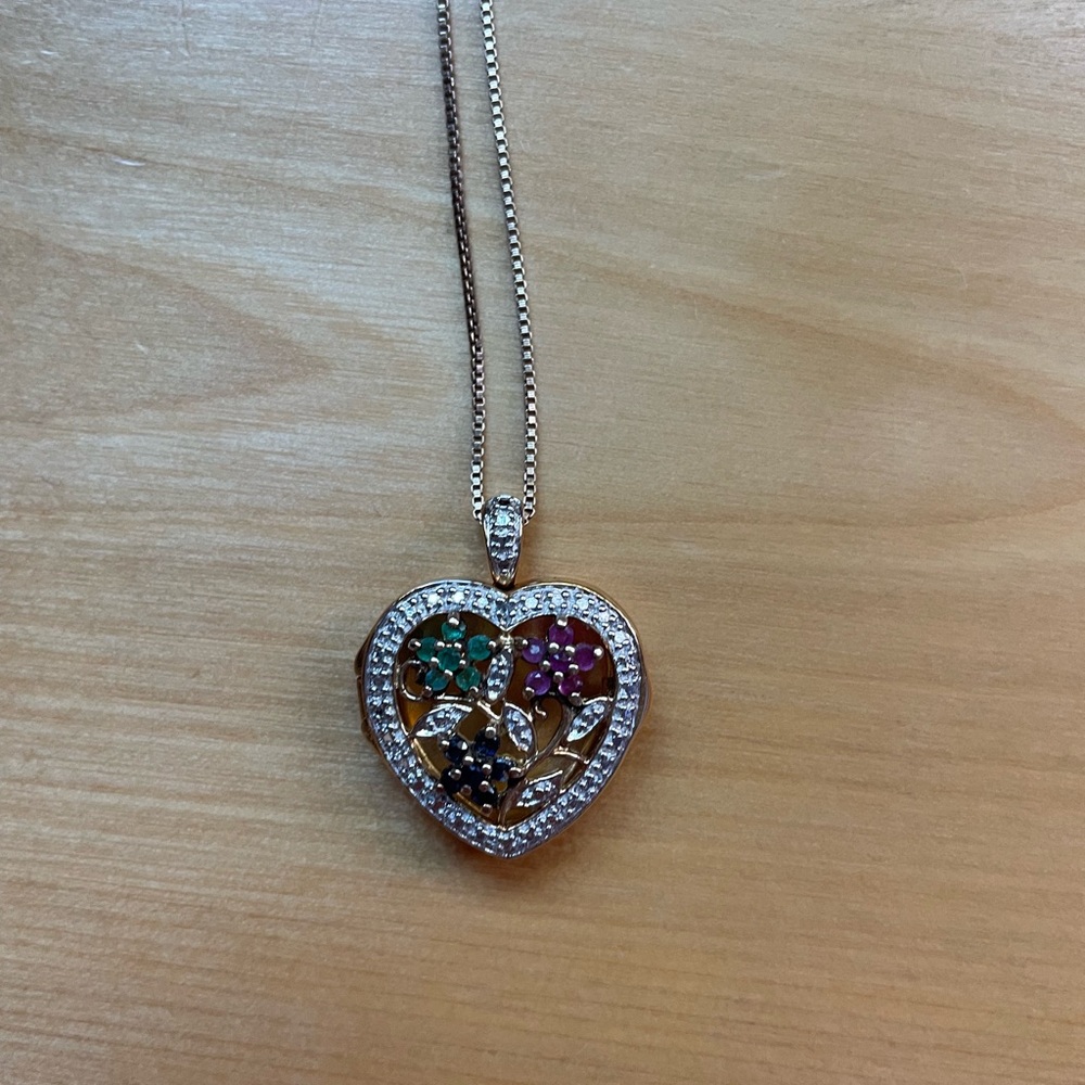 Gold Floral Locket